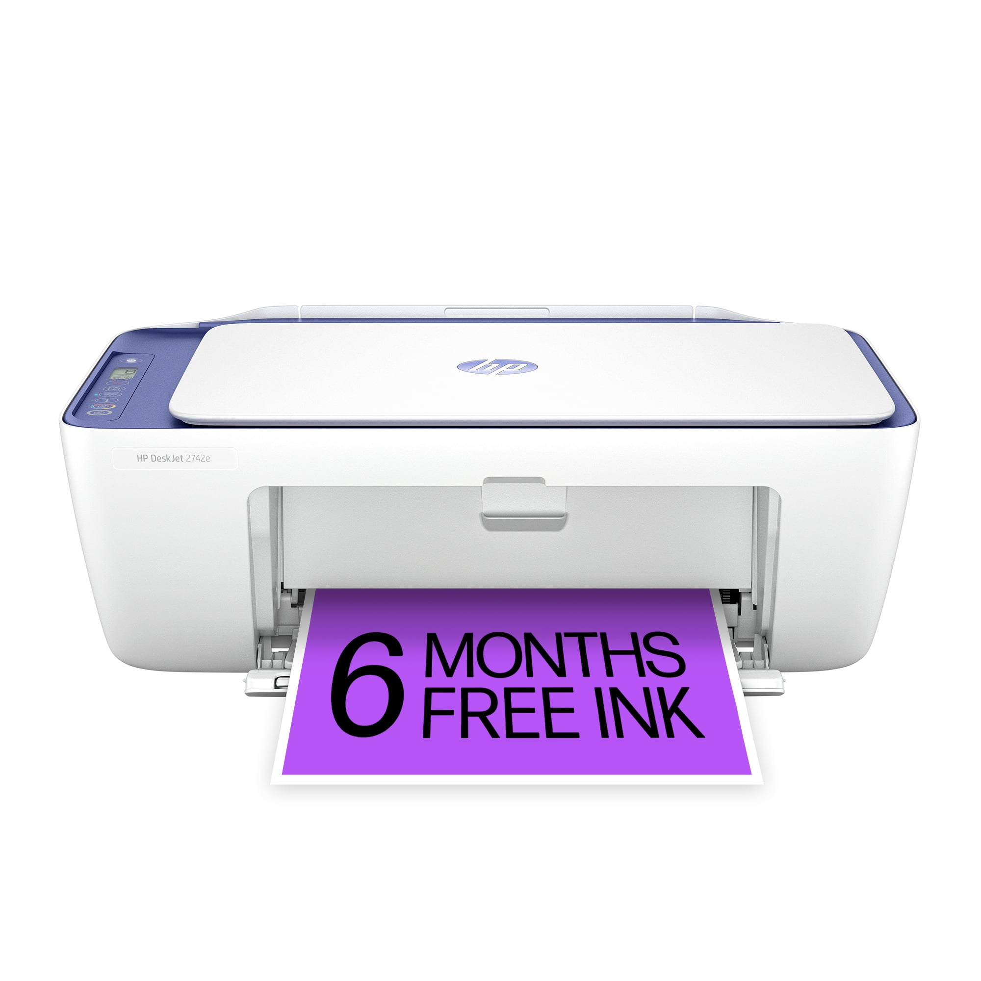 HP DeskJet 2742e Wireless Color All-in-One Printer (Milkyway) 6 months of Instant Ink included HP+ - Walmart.com