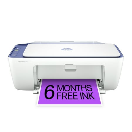 HP DeskJet 2742e Wireless Color All-in-One Inkjet Printer (Milkyway) with 6 months of Instant Ink included with HP+