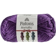 Angle View: Metallic Holiday Yarn-Purple