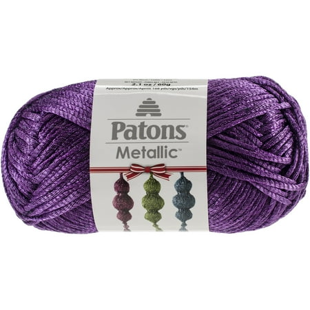 Metallic Holiday Yarn-Purple