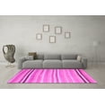 thumbnail image 3 of Ahgly Company Indoor Round Abstract Pink Contemporary Area Rugs, 8' Round, 3 of 4