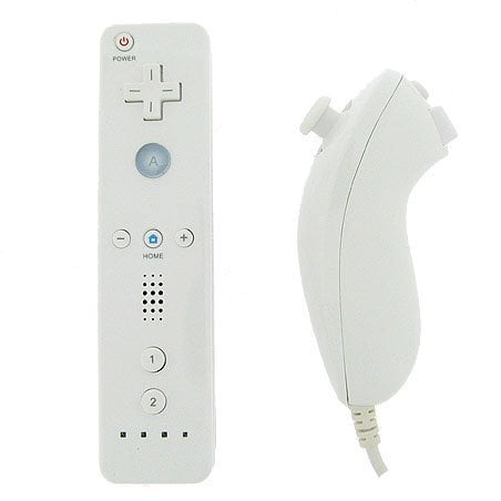 Générique Télécommande + Nunchuk Nunchuck Contrôleur Ensemble Bundle pour Nintendo Wii