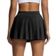 thumbnail image 3 of Faldas de Tenis Plisadas con Pantalón Corto Interior, Faldas Pantalón de Golf de Cintura Alta para Mujer con Bolsillos, Faldas Pantalón Deportivas Negras L, 3 of 7