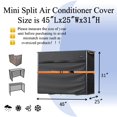thumbnail image 2 of Ngb Mini Cubierta De Aire Acondicionado Dividida Para Unidades Exteriores 600D Impermeable Aire Acondicionado Mini Cubierta Dividida Se Adapta A Hasta 45 Pulgadas De Largo X 25 Ancho X 31 Alto, 2 of 5