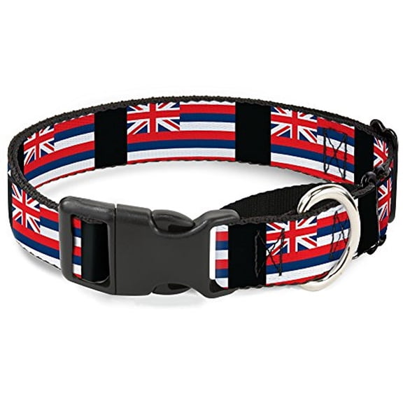 Buckle-Down Hawaii Flags Martingale Dog Collar