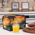 thumbnail image 5 of KLL Tropical Sunset Paradise Print 2 Slice Toaster Dust Covers Kitchen Small Appliance Cover with 2 Pockets,Can hold Jam Spreader Knife & Toaster Tongs (11.4 x 7.9 x 7.5), 5 of 6