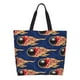 thumbnail image 1 of Disketp Bowling Ball And Flame Bolsa Tote Estampada para Mujer, Bolso de Hombro y de Mano para Compras y Viajes, 1 of 8