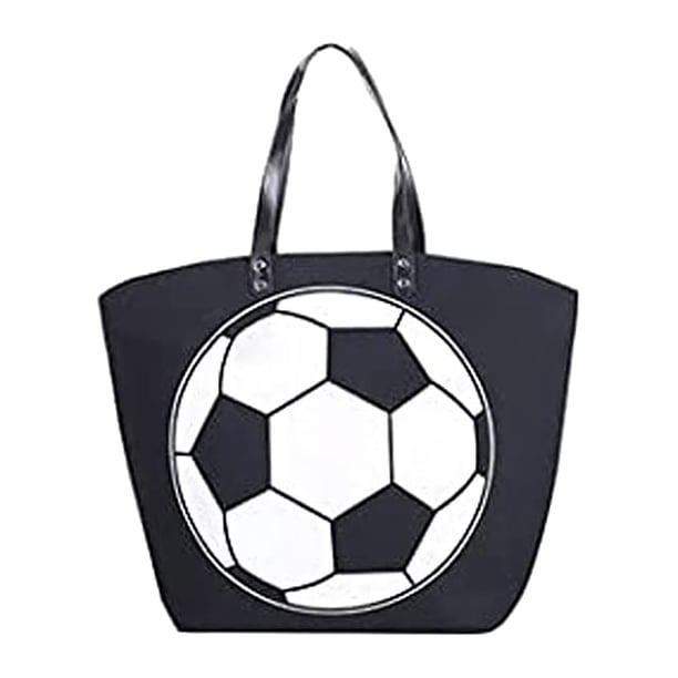 Xihbxyly Bolsa de Lona de Fútbol, Elegante Diseño Deportivo, Transpirable y Duradera, Bolsa de Playa Extragrande, Ideal para Ir de Compras y Trabajar, Un Regalo Ideal para Los Amantes Del Deporte, 58