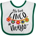 thumbnail image 3 of Inktastic My First Cinco De Mayo Flowers Boys or Girls Baby Bib, 3 of 4