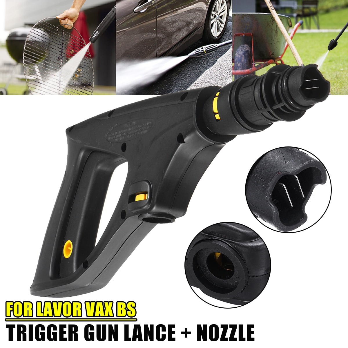 High Pressure Washer Trigger Gun Lance + Short Spary Nozzle For LAVOR