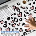thumbnail image 2 of Long Mouse Pads for Desk,Pink and Black Of Leopard Print Desk Mats on Top Of Desks, Desk Mouse Pad Extra Large with 3mm Non-Slip Base and Stitched Edge for Gaming,Office,Work,Home 47.3"x23.6", 2 of 6