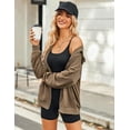 thumbnail image 5 of Zeagoo Womens Zip Up Hoodies Long Sleeve Lightweight Fall Oversized Casual Sweatshirts Jacket with Pocket, 5 of 6