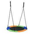 thumbnail image 5 of Topbuy 40" Flying Saucer Tree Swing Set Outdoor Round Swing w/Adjustable Hanging Ropes for Children Tree Park Backyard, 5 of 7
