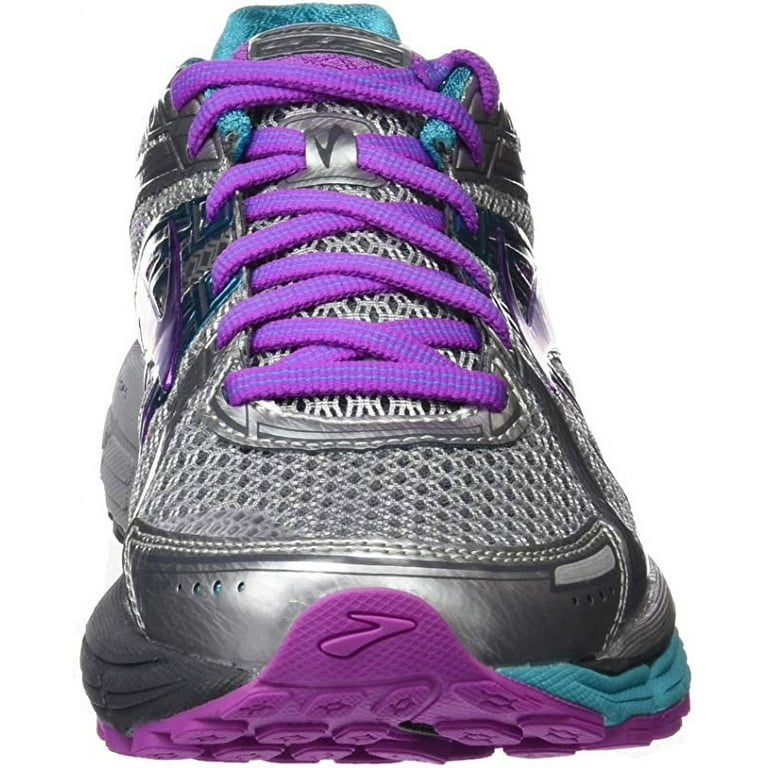 Brooks Women s Adrenaline GTS 17 Running Shoes Silver Purple Blue