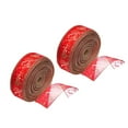 thumbnail image 4 of FUEENIRVA 2 Rolls Holiday Ribbon For Wreaths And Present Wrapping 11.8x2.5in, 4 of 8