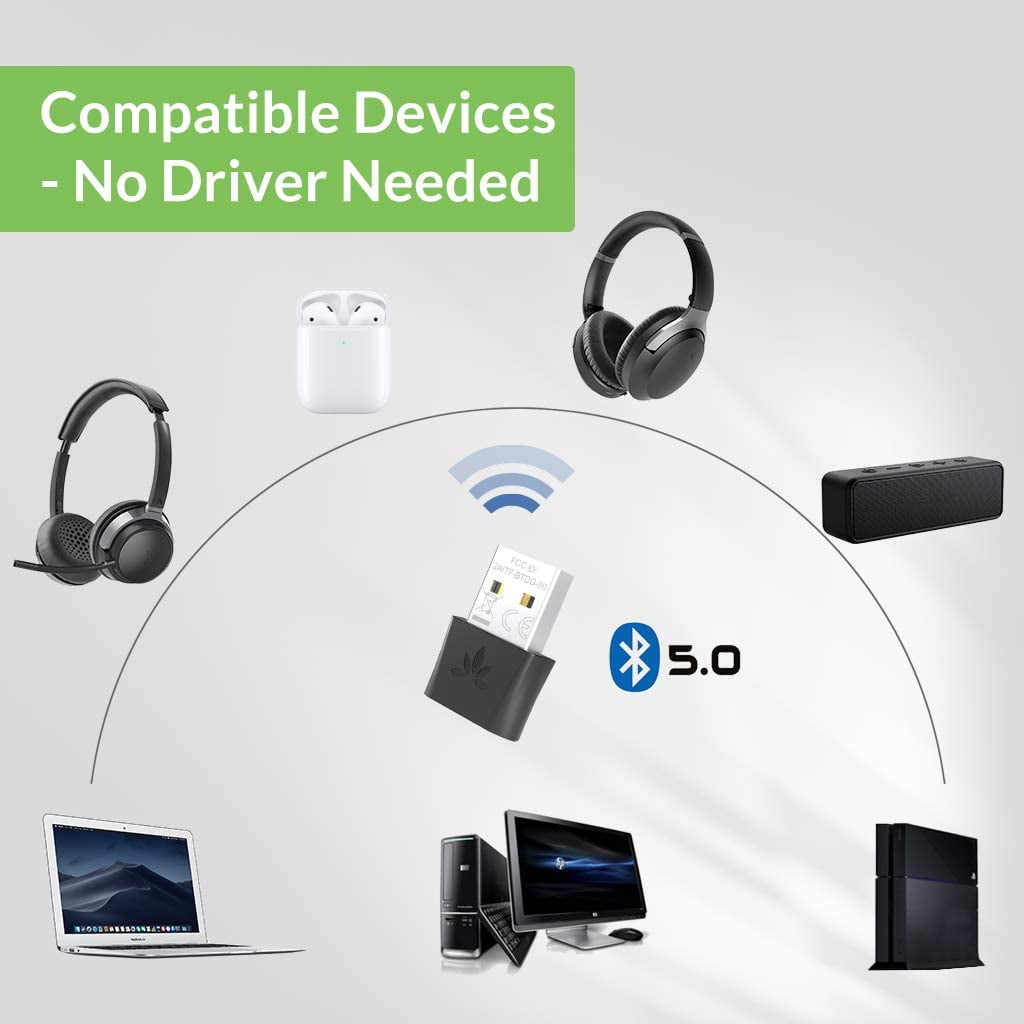 Avantree DG80 Bluetooth 5.0 USB Audio Adapter (External) for Music, Calls,  Gaming, Movies on PC, Mac, PS4, aptX Low Latency, Plug \u0026 Play, Mini Size |  2B Egypt