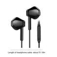 thumbnail image 3 of Auriculares intraaurales con cable Txmfgh: Altavoces de alto rendimiento, micrófono integrado, ideales para música y llamadas, perfectos para el día a día., 3 of 8