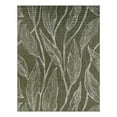 thumbnail image 2 of Unique Loom Outdoor Botanical Collection Area Rug - Leaf (10' x 13' 1" Rectangle Green/Ivory), 2 of 6