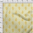 thumbnail image 2 of oneOone Polyester Lycra Fabric Leaves & Floral Block Print Fabric By The Yard 56 Inch Wide, 2 of 4