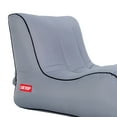 thumbnail image 4 of Soidarity Portable Lazy Air Lounge Chair Inflable Sleeping Camping Bed Beach Sofá Bolsa Deportes acuáticos gris 60*70*55cm Soidarity HW5621-07, 4 of 6