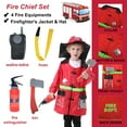 thumbnail image 4 of Toptie Kids Career Costumes Set of 3, Fireman Police Officer Surgeon for Halloween Party, 4 of 7