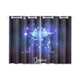 thumbnail image 2 of CADecor Constellation Zodiac Sign Gemini Window Treatment Panel Curtains Window Curtain Kitchen Curtain,Two Piece 26x39 Inches, 2 of 4