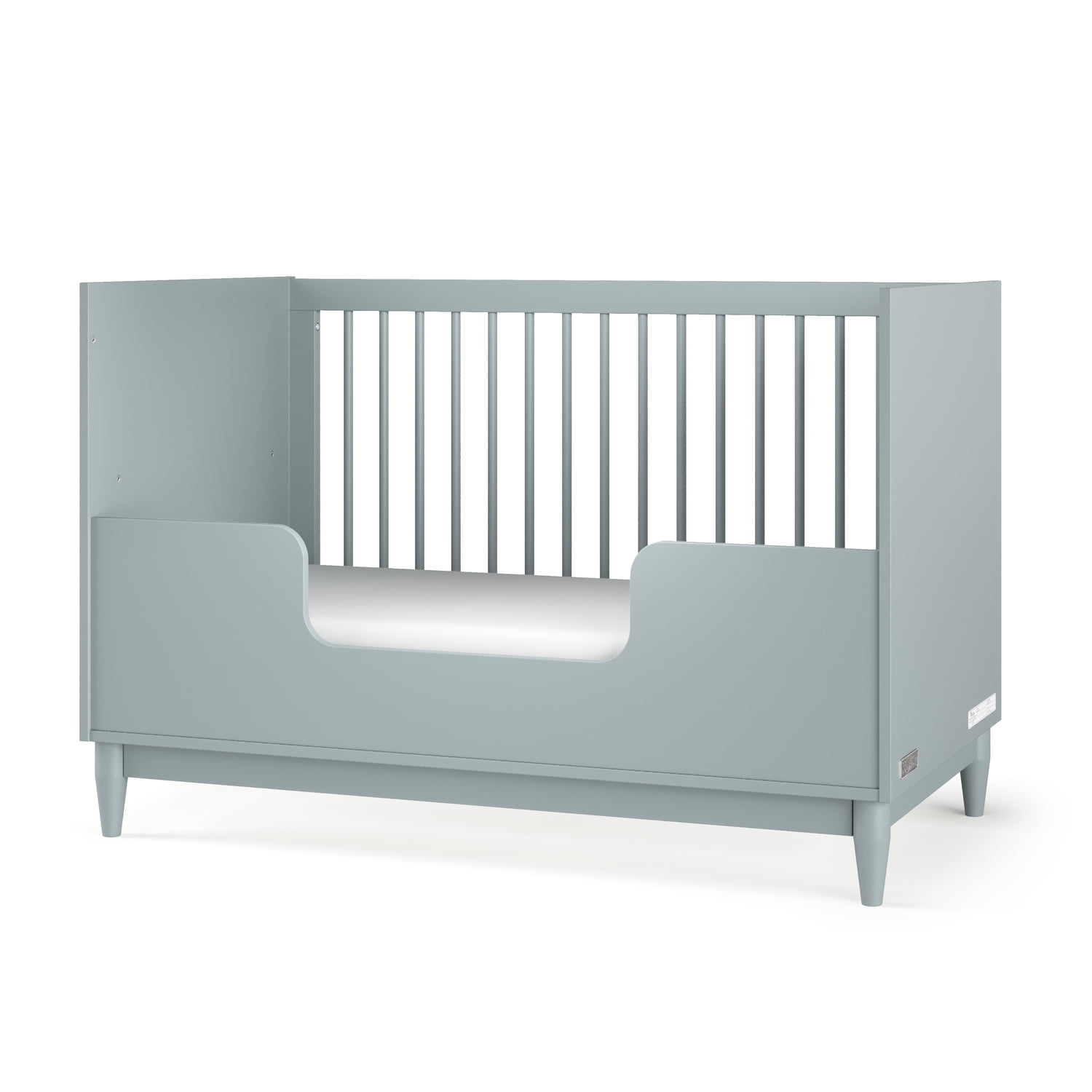Child Craft Toddler Guard Rail for Wynwood Crib Conversion, Durable MDF Construction, Nautical Gray