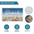 thumbnail image 6 of Blue Starfish Placemats Set of 12, Coastal Coral Ocean Ombre Brown Wooden Placemats for Dining Table, Place Mats for Kitchen Tabletop, Waterproof Wipeable Dining Table Mats Set, 6 of 9