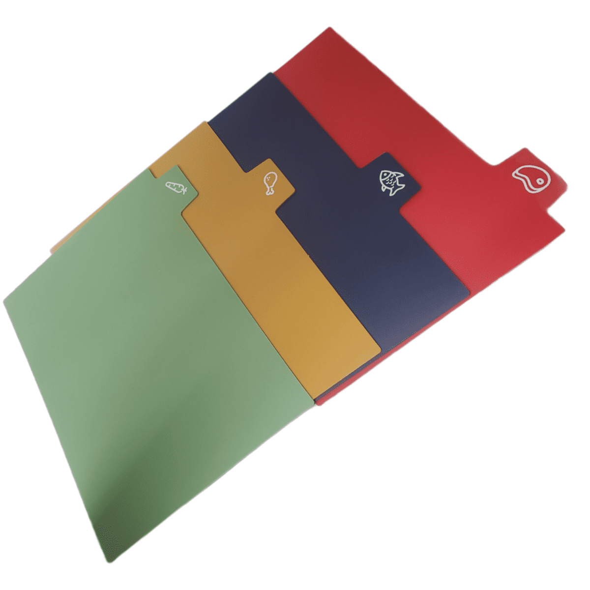 Art & Cook 5 Piece Bamboo Cutting Board and Cutting Mat Set