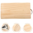thumbnail image 1 of Mobutofu Camper Wheel Chocks Secure Parking Light Yellow Solid Wood 1Pack, 1 of 4