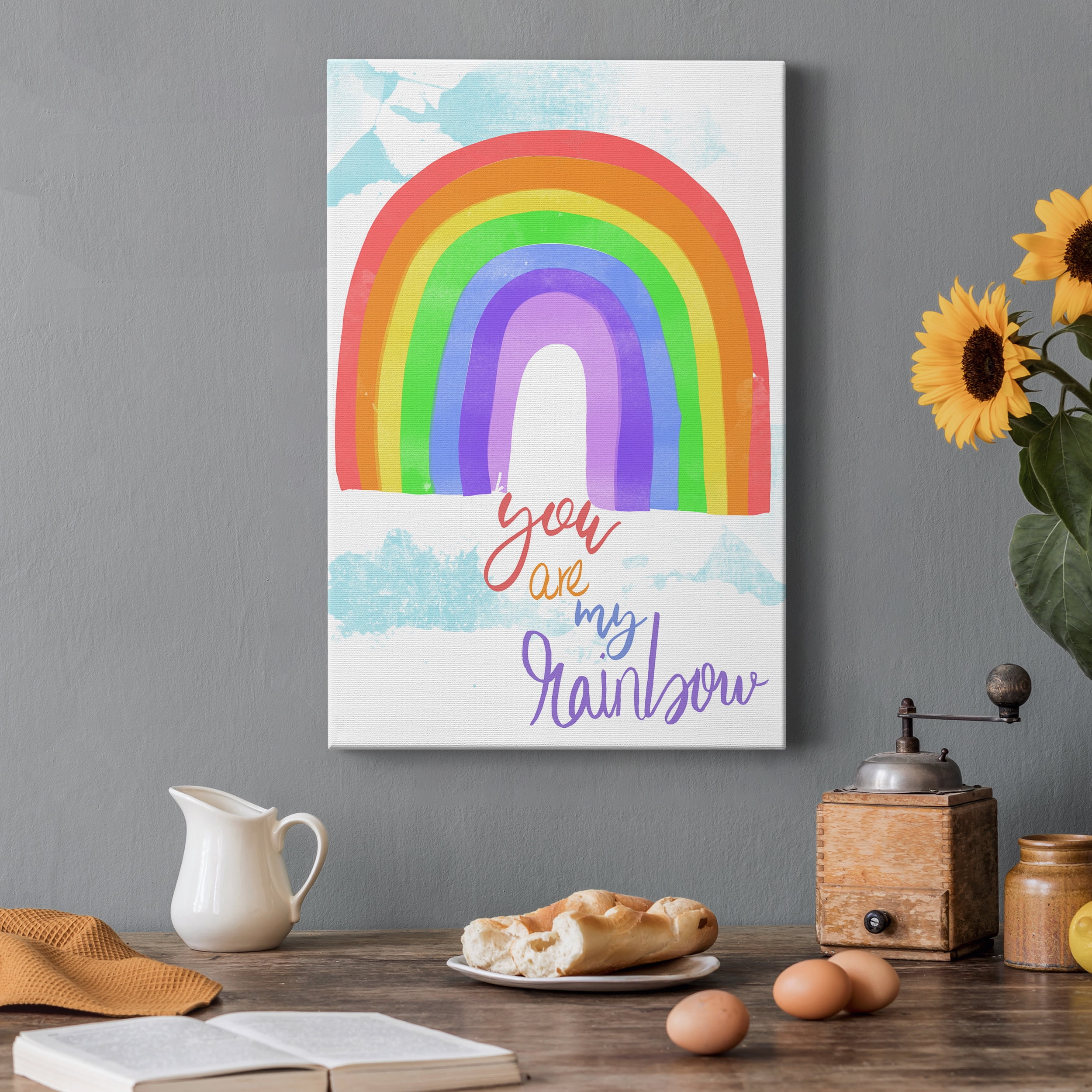 You Are My Rainbow Premium Gallery Wrapped Canvas - Ready to Hang - 32 x 48