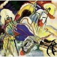 thumbnail image 2 of Kandinsky, Wassily 26x26 Gold Ornate Wood Framed with Double Matting Museum Art Print Titled - Improvisation no.30, 2 of 4