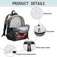 thumbnail image 4 of Sports-Themed Students Backpack with Soccer and Baseball Prints - Comfortable Dual Shoulder Support, Lightweight, Durable, 4 of 5