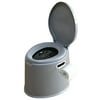 Basicwise Portable Travel Toilet For Camping and Hiking - Silver