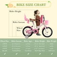 thumbnail image 3 of RULLY 14 Inch Girls Bike with Basket Bike Streamers Toddler Cycle Bikes, White, 3 of 6