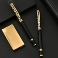 thumbnail image 3 of MANNYA Metal Signature Pen Refillable Roller Ball Pen Black Ink for Office Women Men, 3 of 10