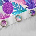 thumbnail image 4 of jejeloiu Pineapple Curtains Pack of 2 (42x84 Each),Tropical Monstera Leaf Curtains Blackout,Watercolor Ombre Bedroom Curtains For Teens,Breathable Home Decor, 4 of 6