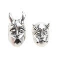 thumbnail image 1 of Gothic Devil Prajna Skull Earrings Studs Punk Horned Demon Baby Face Stud Earrings Evil Studs Jewelry for Party Prom, 1 of 4