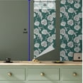 thumbnail image 5 of Ambesonne, Floral Boho Peel & Stick Wallpaper for Home, Art Peony Hummingbird, 13"x36", Jade Green and Ivory, 5 of 5