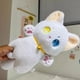 thumbnail image 4 of Gato blanco y negro Juguete de peluche de gato blanco y negro Animal de peluche Gato de hadas Ojos diferentes Regalos de cumpleaños suaves para niños, 4 of 4