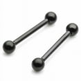 thumbnail image 6 of 14G Stainless Steel 5mm Ball Nipple Tongue Ring 14mm Bar Body Piercing, 6 of 11