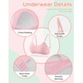 thumbnail image 2 of INNERSY Cotton Padded Training Bras for Girls, Adjustable Straps Teen Bras 3 Pack(XL,Bright), 2 of 5