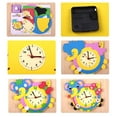 thumbnail image 3 of 4 Sets DIY Clock Kit Creative Cartoon Animal Wall Clock Handmade Craft for Kids, 3 of 10