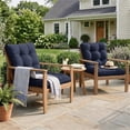 thumbnail image 7 of Kimunuk Outdoor Chair Cushions Set of 4, 42 x 21 x 4 in Non Slip Porch Swing Cushion Seat Back Cushions with Ties for Indoor Patio Rocking Chair, Navy Blue, 7 of 7