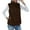Brown, variant on LYXSSBYX Winter Coats for Women Plus Size Fashion Women Warm Jacket Winter Casual Sleeveless Versatile Top