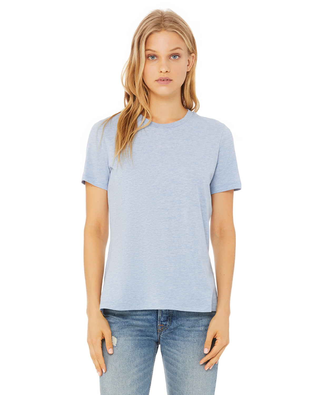 Bella + Canvas, The Ladies' Relaxed Jersey Short-Sleeve T-Shirt - HTHR ...