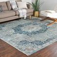 thumbnail image 3 of Traditional Haifa Collection Area Rug Navy Blue - 8' Square, 3 of 5