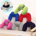 thumbnail image 4 of SUNSIOM U-Shape Inflatable Pillow Ultralight Soft Head Neck Rest Air Cushion, 4 of 4
