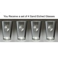 thumbnail image 2 of Naughton Irish Coat of Arms Pint Glasses - Set of 4 (Sand Etched), 2 of 2
