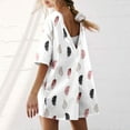thumbnail image 4 of WILLBEST Fall Clothes Women Women Gradient Print Short Sleeve Jumpsuit Short Loose Backless Jumpsuits Rompers Flat Front Pant, 4 of 6